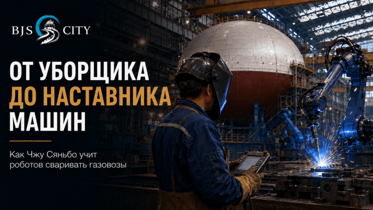От уборщика до наставника машин: как Чжу Сяньбо учит роботов сваривать газовозы